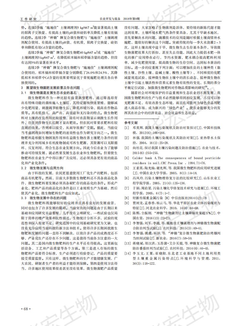 耕地传染微生物职能菌肥在沉金属传染泥土改进中的利用钻研_02.jpg